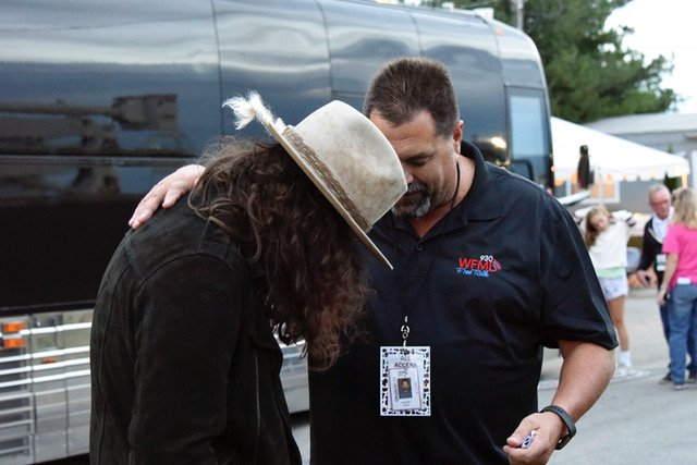 My Friend Larry Ketron snapped a pic of <a href="/jordan_feliz/">Jordan Feliz</a> and myself backstage at The <a href="/GrFrederickFair/">Great Frederick Fair</a>