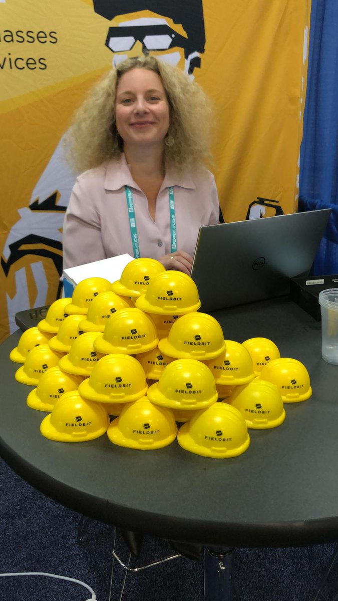 Fieldbit_AR's tweet image. Are you at #EmrEx in #SanAntonio? Let’s talk about how #Fieldbit&apos;s innovative #AR technology will make you efficient in the #fieldservice. Visit us at booth #2019 and get your very own Fieldbit Hard Hat Stress Reliever!#FieldServiceSolution #fieldservicemanagement 
#SmartGlasses