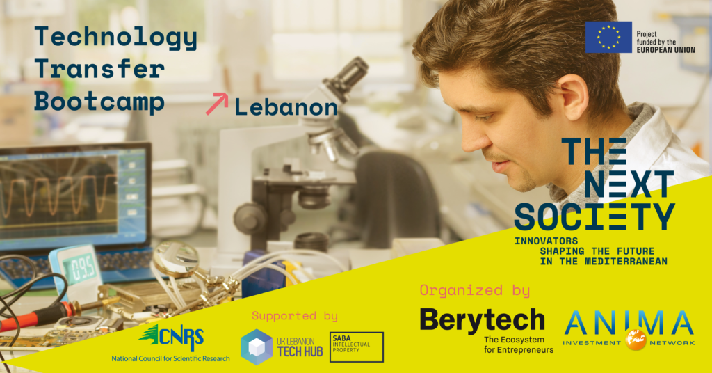 THE NEXT SOCIETY is calling researchers &amp; entrepreneurs with an innovative technology project looking to create a start-up in Lebanon! Before October 10, apply to the TTO Bootcamp and get access to unique networking opportunities and support! <a href="/Berytech/">Berytech</a> buff.ly/2Oo5xlq