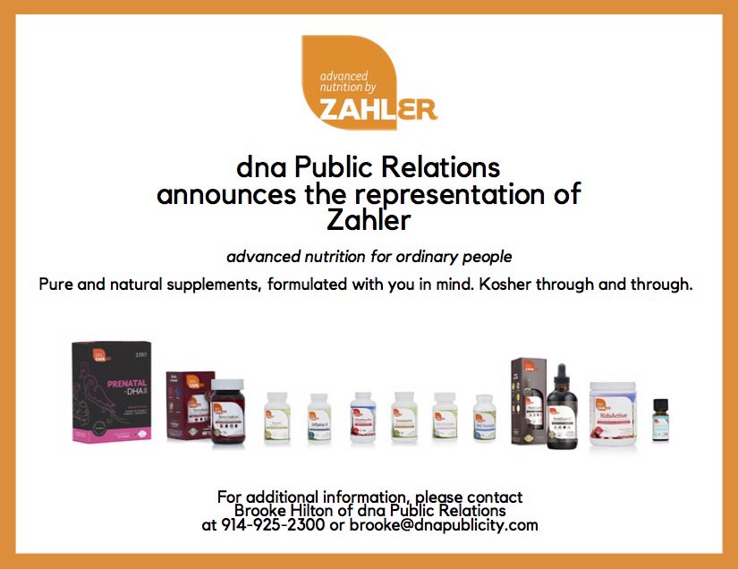 dnapublicity's tweet photo. We are thrilled to announce that @ZahlerNutrition is the newest member of our PR family! For more information about Zahler please email Brooke at brooke@dnapublicity.com #zahler #supplements #nutrition #healthandwellness https://t.co/JoGvJfwePz