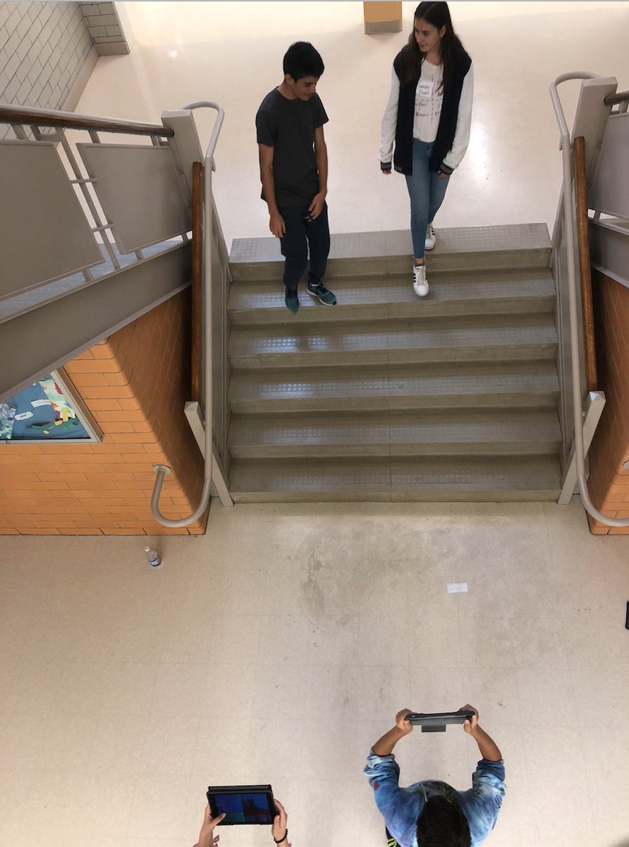 mrwolke's tweet photo. Ss in Mme Ferrai’s french class are out and about shooting video on their iPads today! #techatlex #dms1to1 https://t.co/NBATBhVMYL