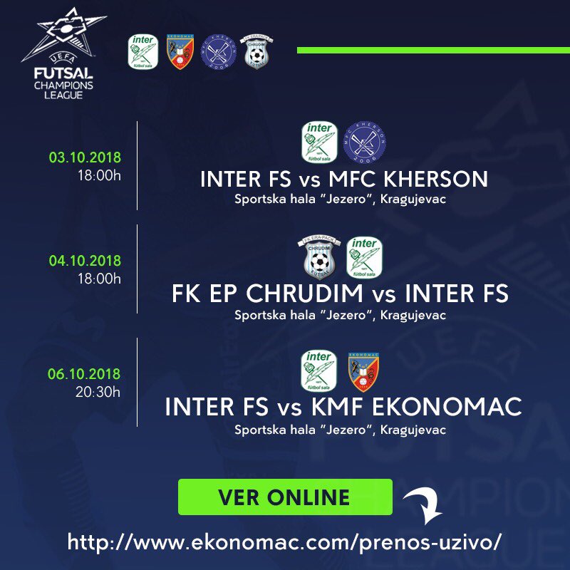 STREAMING | 🔗 ¡Estamos de enhorabuena interistas! 👏👏 Los partidos de nuestro equipo de la Ronda Principal se podrán seguir en directo en streaming ¡En la distancia también sentimos vuestro apoyo! #MovistarInterFS #InteristaSoy #UCLFutsal <a href="/UEFAFutsal/">UEFA Futsal</a>