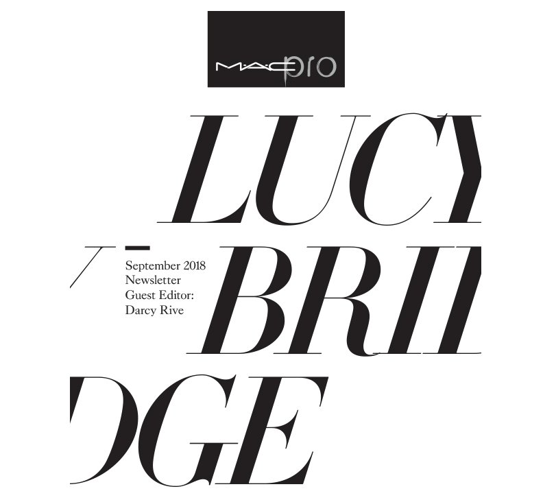 Streeters makeup artist features in this months M.A.C newsletter - 'Spotlight On Lucy Bridge' e.macpro.com/public/viewmes…