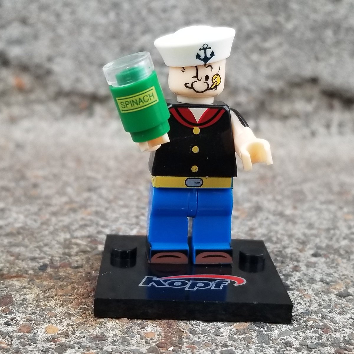 LexxZombie's tweet photo. It's a #BootLego Popeye! 😍 https://t.co/YnBwoggjYx