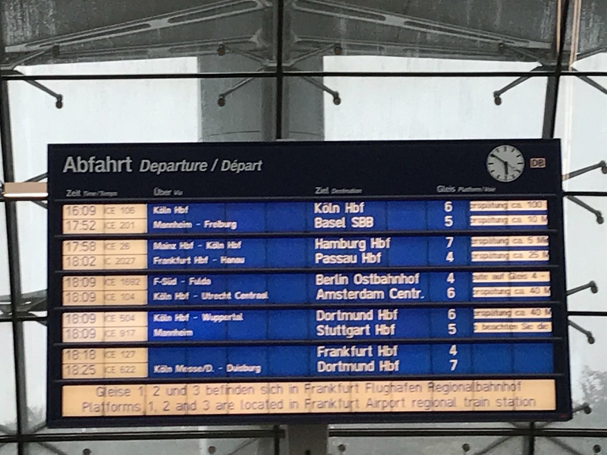 #Deutschebahn #DB #DBahn
FRA Bahnhof, kein Zug ohne Verspätung. Teilweise 2 Stunden🤘ihr rockt