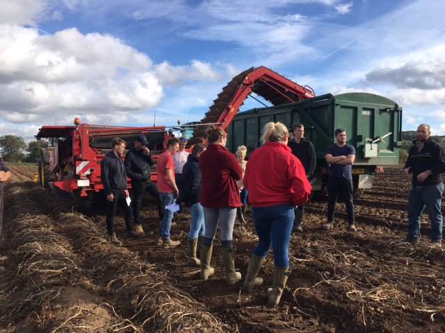 BrackAg's tweet photo. A great visit this afternoon for our second year @BrackAg students. Thank you to Hammonds for explaining the process of harvest and storage #Potatoes #Harvest2018 https://t.co/7Had2MMRW2