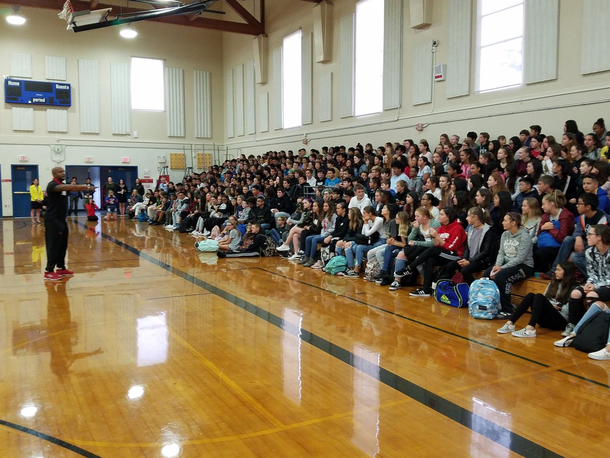 Excited for our motivation speaker Aaron Davis