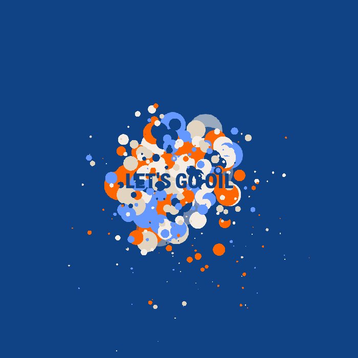 Found a little time to make something. Particles, #createjs, StageGL, and colourlovers.com palettes - codepen.io/lannymcnie/ful… #animation #codeart #javascript