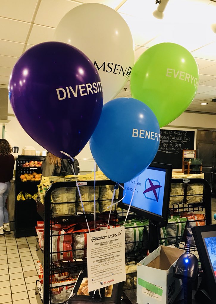 DIVERSITY BENEFITS EVERYONE Thanks @MSEmploymentN for the balloons. A fantastic reminder of the importance of inclusion. #SocialSustainability