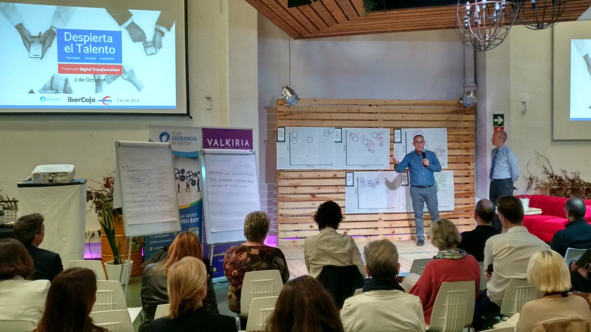 Resultat excel·lent del Tallers. Bona feina a Taller  #societat amb 
@ceg_mromero
  a la jornada Despierta el Talento a
<a href="/Valkiriahub/">Valkiria Hub Space</a>
 amb 
<a href="/ibercaja/">Ibercaja</a>
 i
<a href="/Club_Excelencia/">ClubExcelencia-CEG</a>
 preparant la #TransformacioDigital