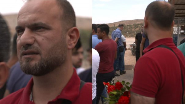 SBS's tweet photo. A Turkish man waited at a bus stop in Antakya near the Turkish/Syrian border every day in the hope of finding his family. Just 20 minutes ago he was reunited with his wife and children. #GoBackLive https://t.co/2uVfORBNvu