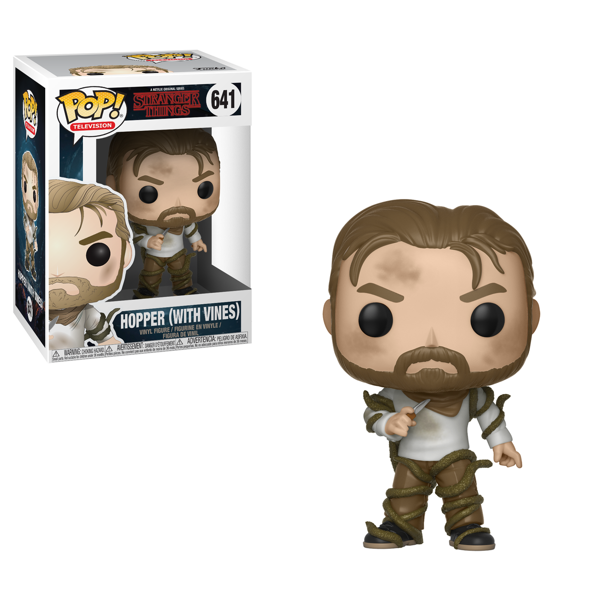 FunkoEurope's tweet photo. Want to win this Stranger Things Hopper (with Vines) Pop! Vinyl? To enter, RT and follow @funkoeurope and reply with your favourite Stranger Things gif! Winner announced 3/10/18 🎃 https://t.co/mQzPlBNmE5