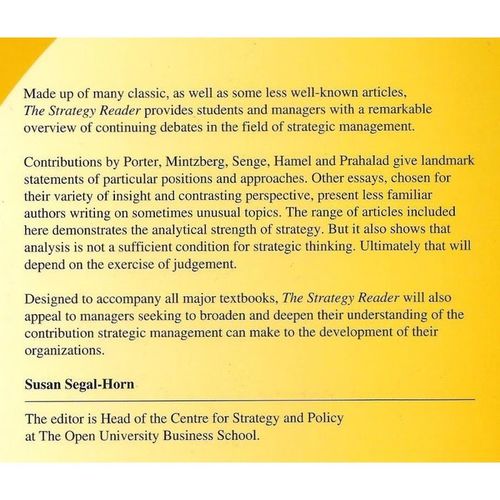 VoltInuOfflclal's tweet photo. The Strategy Reader (Paperback) by Susan Segal-Horn #Malaysia #Tesco #Hongkong #starbucks #leadership #industry #entrepreneurship #writingservice #strategicprocess #management #planning #Bookstore #Greatreads #Read #Amreading #Booklovers #Bookworms
https://t.co/rSgvP6h2VY https://t.co/a4uq2dJTYd
