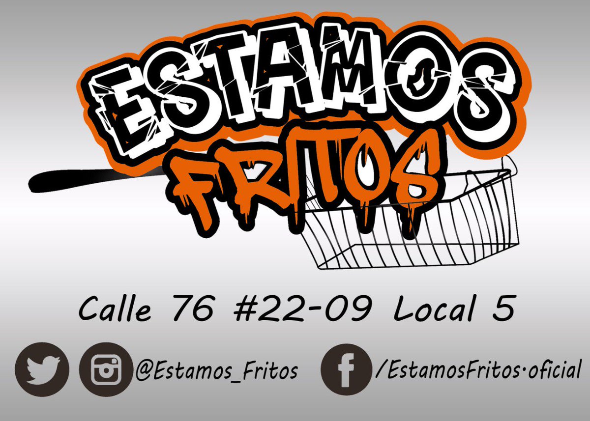 Recuerda que puedes visitarnos en la cll 76 #22-09 Local 5 

Los mejores fritos en #EstamosFritos