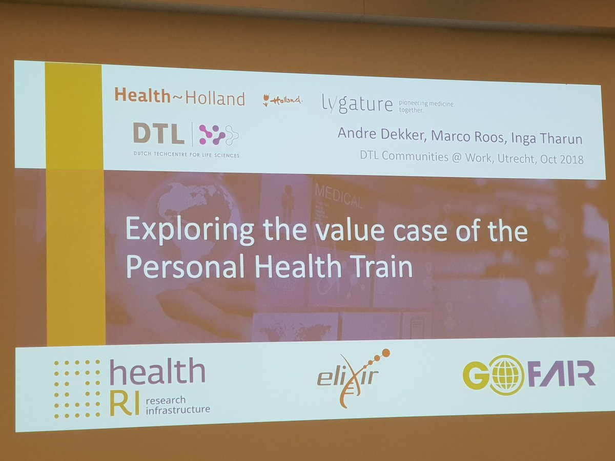 keesvanbochove's tweet photo. Enjoying the #DTL18 conference in Utrecht with all the good ideas @DTL_nl @GOFAIRofficial @HealthHolland @ELIXIRNL #HealthRI coming out of the Dutch #personalizedhealth community. This session is about one of my favourite topics #PersonalHealthTrain, see https://t.co/sYxKcbC3zn https://t.co/cSvjbi1MLR