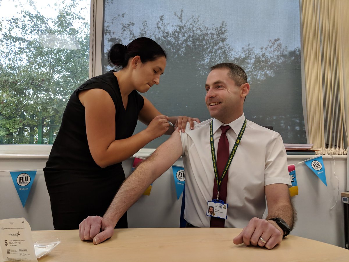 Annual flu jab today, didn't feel a thing ! Who's next?