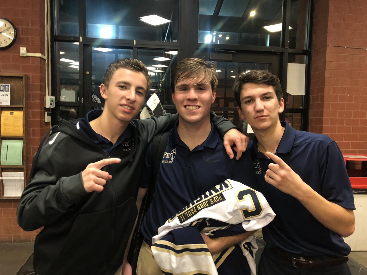 JPIIPrepHockey's tweet photo. # 11 Noah McGuire # 9 Max Galpin # 7 Dylan Guy #knights #builtonfamily https://t.co/wnuuHbTsvd