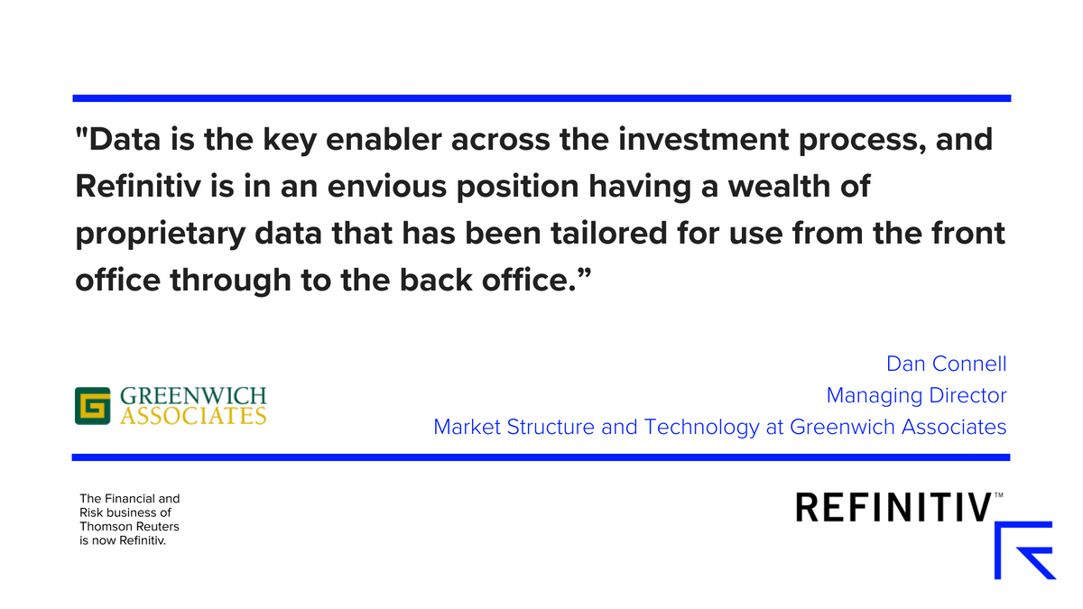 stephaniesviews's tweet photo. The day has come.  We are @Refinitiv.  Managing Director of @GreenwichAssoc @danjconnell says the investment by @Blackstone in the #Refinitiv business will help the financial community use data to discover new opportunities. Meet @Refinitiv: https://t.co/e2jbAuxSTT https://t.co/0bfmhDNowl