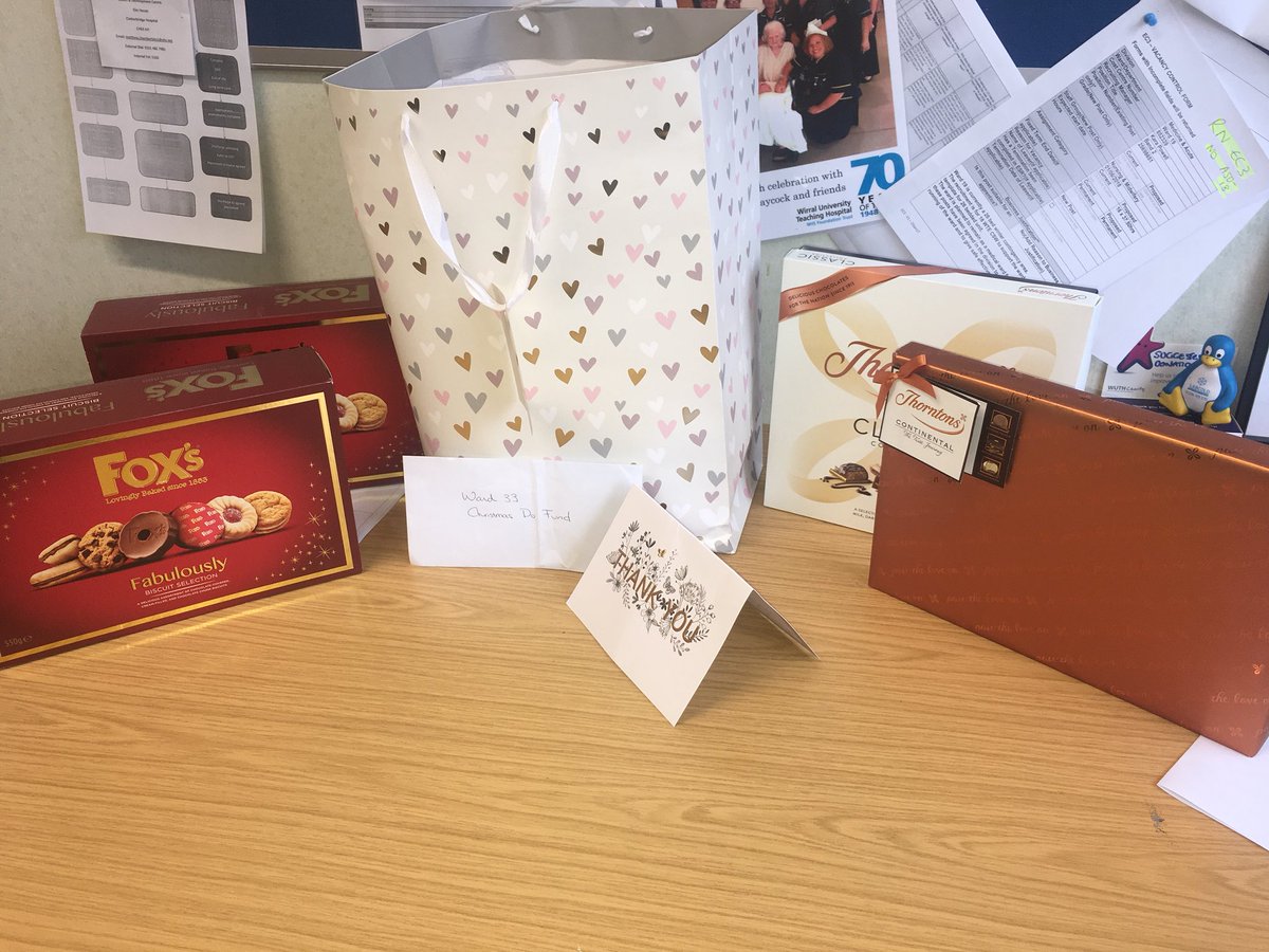 Steph (@steffers_x1) on Twitter photo How lovely from a relative of a patient who was in our care, some gorgeous choccies & money for our Christmas night out ❤️
#ward33 #APH <a href="/33wuth/">Ward 33 WUTH</a> How lovely from a relative of a patient who was in our care, some gorgeous choccies & money for our Christmas night out ❤️
#ward33 #APH <a href="/33wuth/">Ward 33 WUTH</a>
