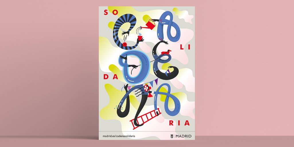 Ya está en marcha la #CadenaSolidaria del Ayto. de <a href="/MADRID/">Ayuntamiento Madrid</a> y @voluntmadrid, que se ha lanzado con nuestro cartel!