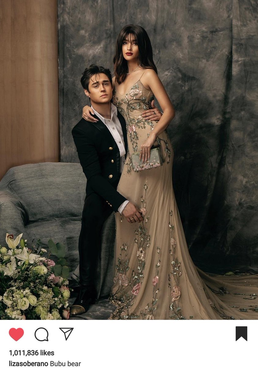 lizastats's tweet photo. .@lizasoberano's instagram post of #ABSCBNBall2018 has reached 1m likes. She is the second filipino celebrity next to Anne Curtis to reach a million likes on ig. ❤

#LIZAsIGPost1MLikesParty https://t.co/TySaJ2s3yd