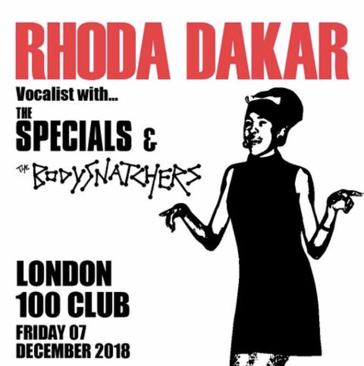RhodaDakar's tweet photo. My next UK show! Let's make it a sell out! Get yer tickets here: 
https://t.co/K6nAwJwq6d

#the100clubLondon #agmpconcerts https://t.co/K6Rb3XNjR6