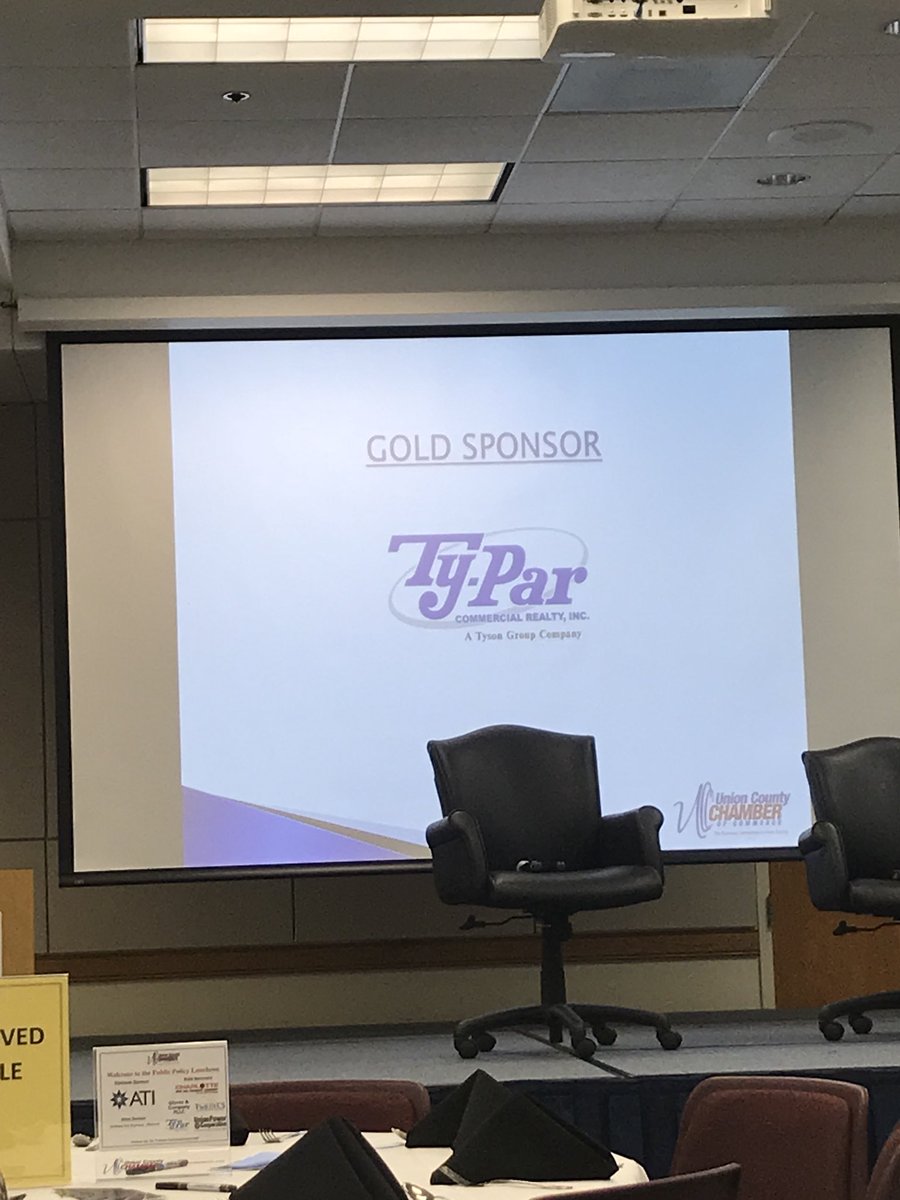 ParRealty's tweet photo. Ty-Par Realty is proud to be a sponsor of the Union County Chamber of Commerce Public Policy Luncheon! #unioncounty #typarrealty https://t.co/0JVQyK8HPZ