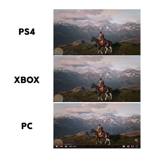 timuucom's tweet photo. Red Dead Redemption 2 karşılaştırma https://t.co/onRMZn11NI