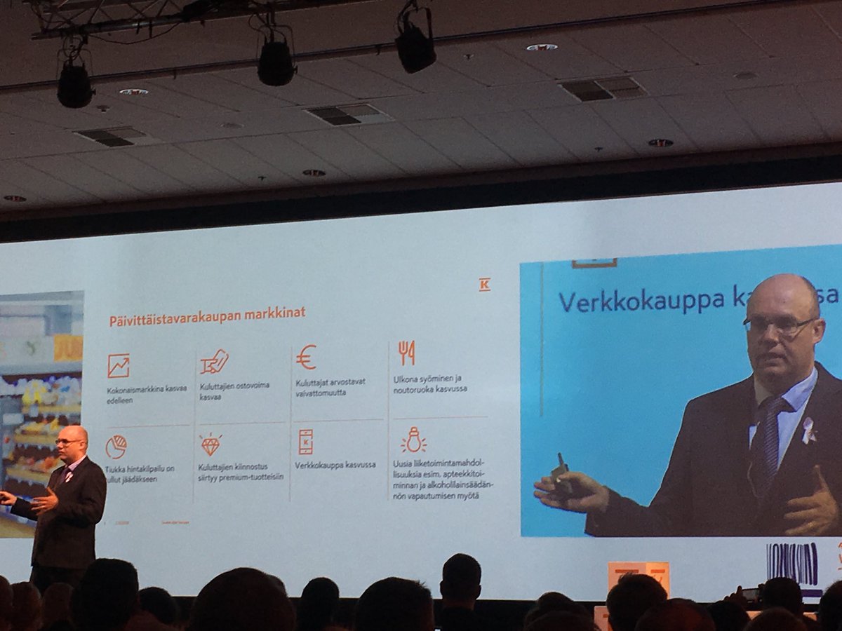 Päivittäistavarakaupan ilmiöistä ja trendeistä kertoo ⁦<a href="/AkseliAri/">Ari Akseli</a>⁩ #kumppanitkoossa-iltapäivässä. Mm. vaivattomuus sekä kodin ulkopuolella syöminen jatkuvassa kasvussa.