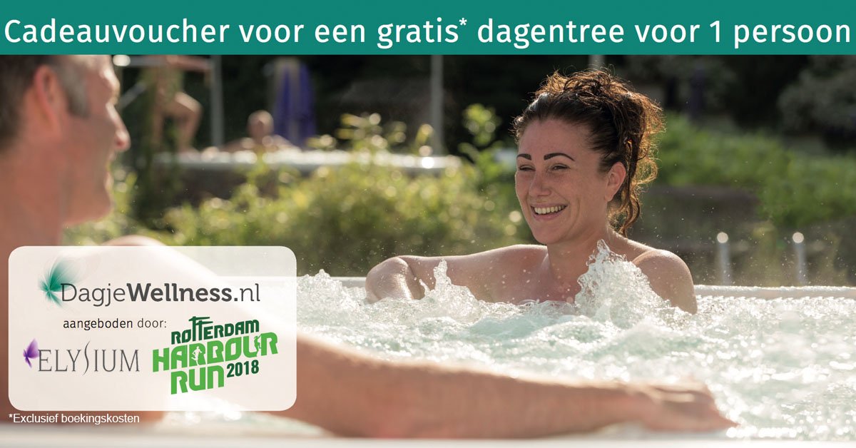 Voor de Harbour Runners hebben we een heerlijk cadeau🤗! Bij je startpakket ontvang je een voucher voor een dagje wellness bij @ElysiumWellness . Ontspanning heb je verdiend na het finishen van de Harbour Run 🙌.