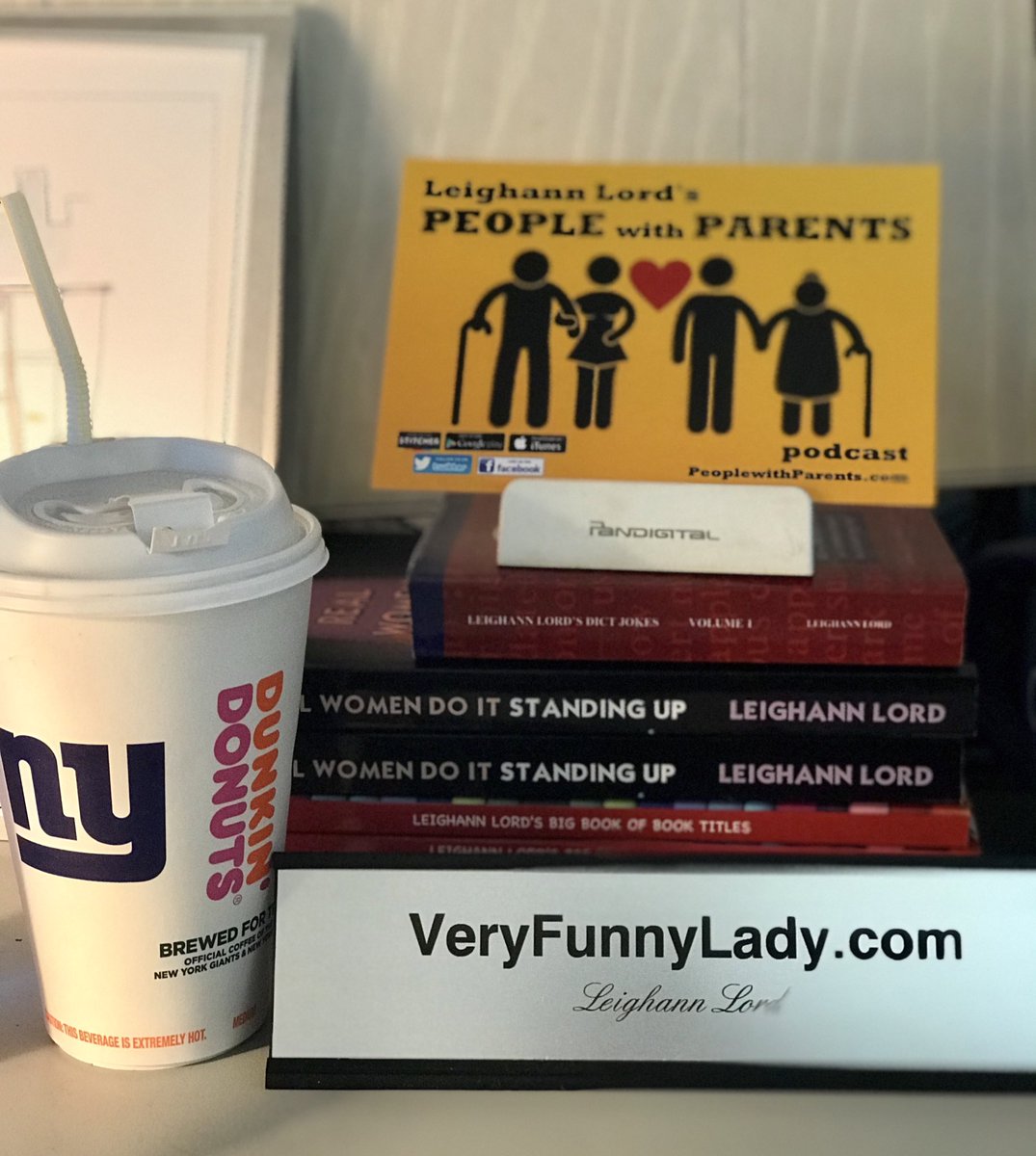 LeighannLord's tweet photo. Good morning from my home office!
(Which according to tax rules I don’t pretend to understand is not deductible).
#VeryFunnyLady #Comedian #Author #Daughter
#DictJokes
#RealWomenDoItStandingUp
#PeopleWithParents
#AndStillIGrind
#DunkinDonuts
#Dunkin https://t.co/JrLNQRvQOA