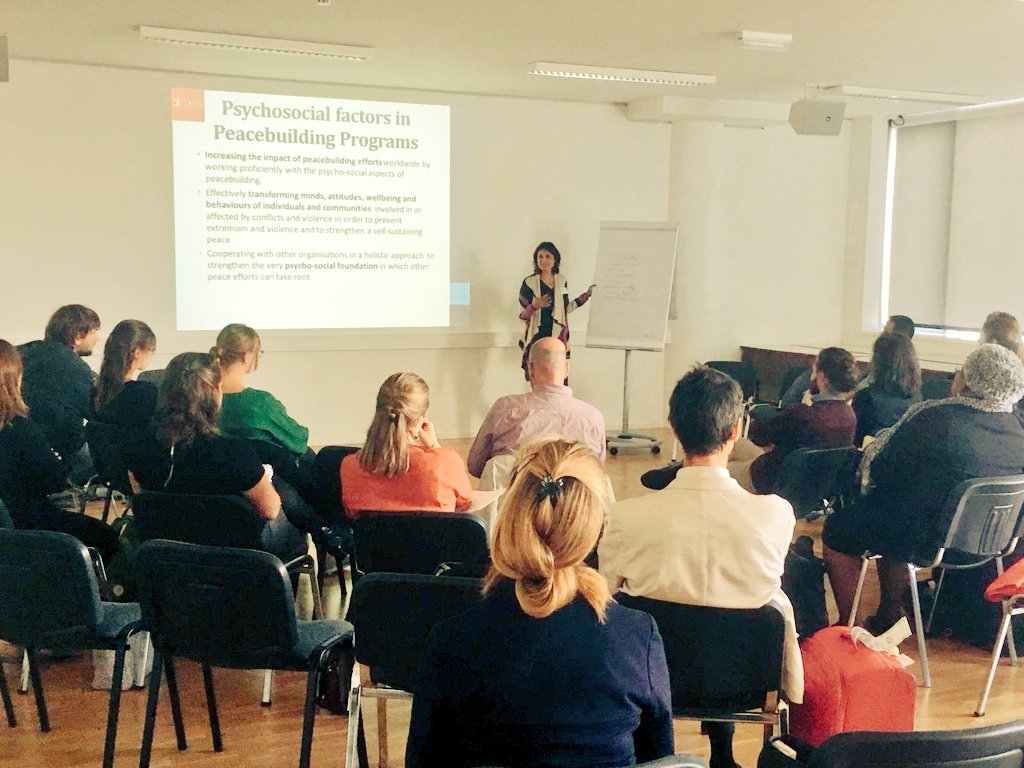 Interactive and dynamic Sharing of the #iahvp approach <a href="/peacetrainingeu/">PeaceTraining.eu</a> in #Vienna for #ShapingPeaceTraining
