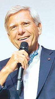 MCAMalta's tweet photo. What does the future hold?  Will history repeat itself in the domain of connectivity and communications? Steve Agius, Malta Communications Authority, shares the stage with Dr Hermann Hauser in a spotlight interview.
#spotlight
@hermannhauser 
@ZESTMalta18 
@Delta_Summit https://t.co/DkveDPM3Tl