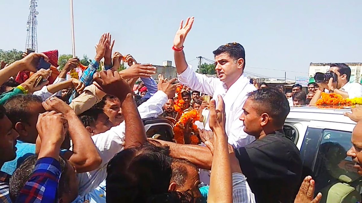 SachinPilot's tweet photo. In Maharao Bhim Singh Stadium, Sangod, Kota today to reaffirm the values and vision of Mahatma Gandhi ji on his 150th birth anniversary. Congress is committed to bring Swaraj and ensure benefits of development reach the poorest &amp; weakest sections of society.
#गांधीजयंती https://t.co/IgYd47fAQd