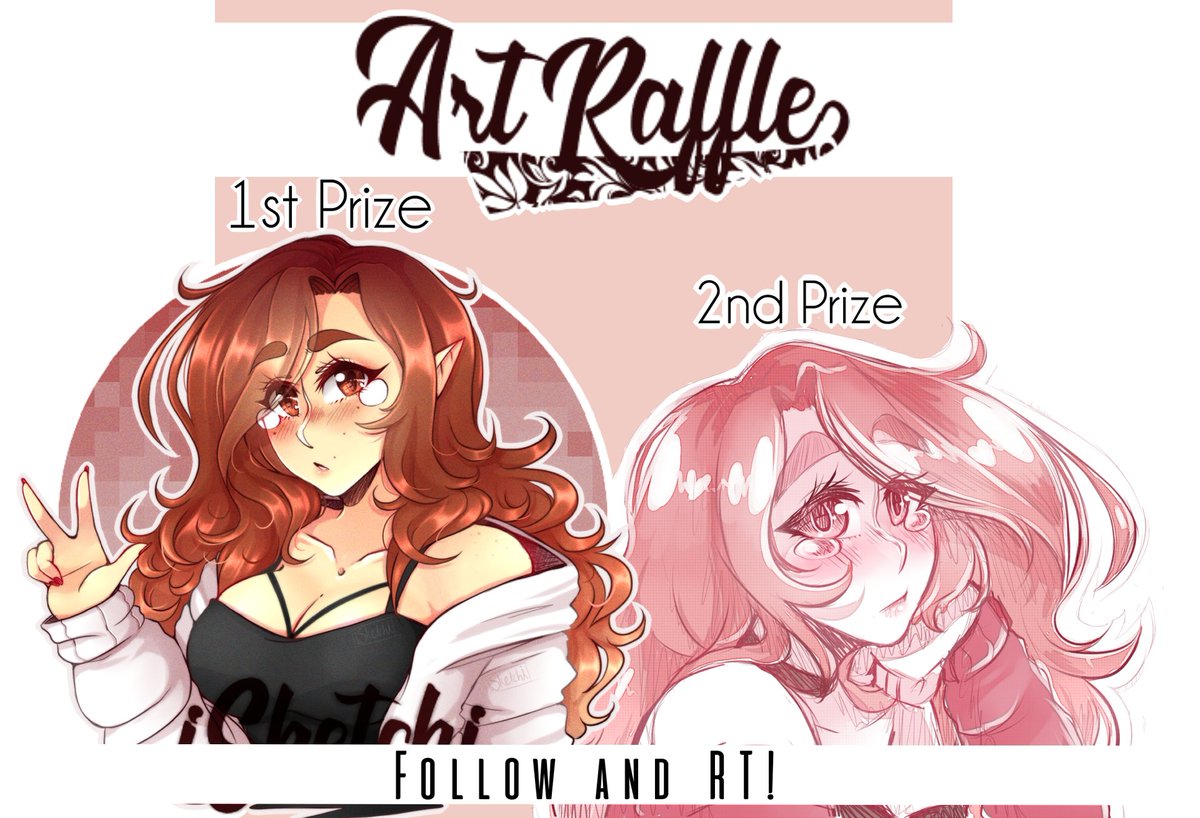 ❤️ART RAFFLE ❤️

I normally don't do Raffles, but i always retweet a bunch of other peoples Raffles, so i figured why not ^^

Rules:
-FOLLOW AND RT to enter
-1st place winner gets a fully colored halfbody
-2nd place gets a colored sketch halfbody
-Ends on 4th of November,2018