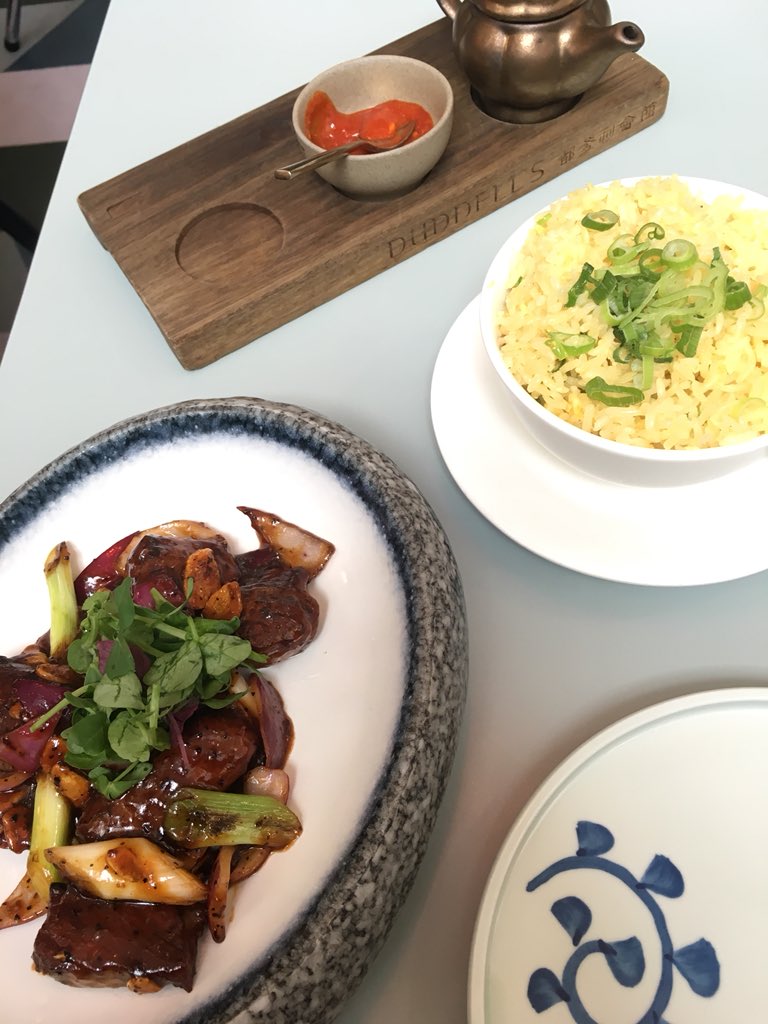 DorMorgan's tweet photo. Cinio arbennig @DuddellsLondon Great value lunch @DuddellsLondon Dim Sum, Soup, Pork and Smoked Pecan Pie #duddells #londonfood #cantonese https://t.co/5RC7ocmEJG