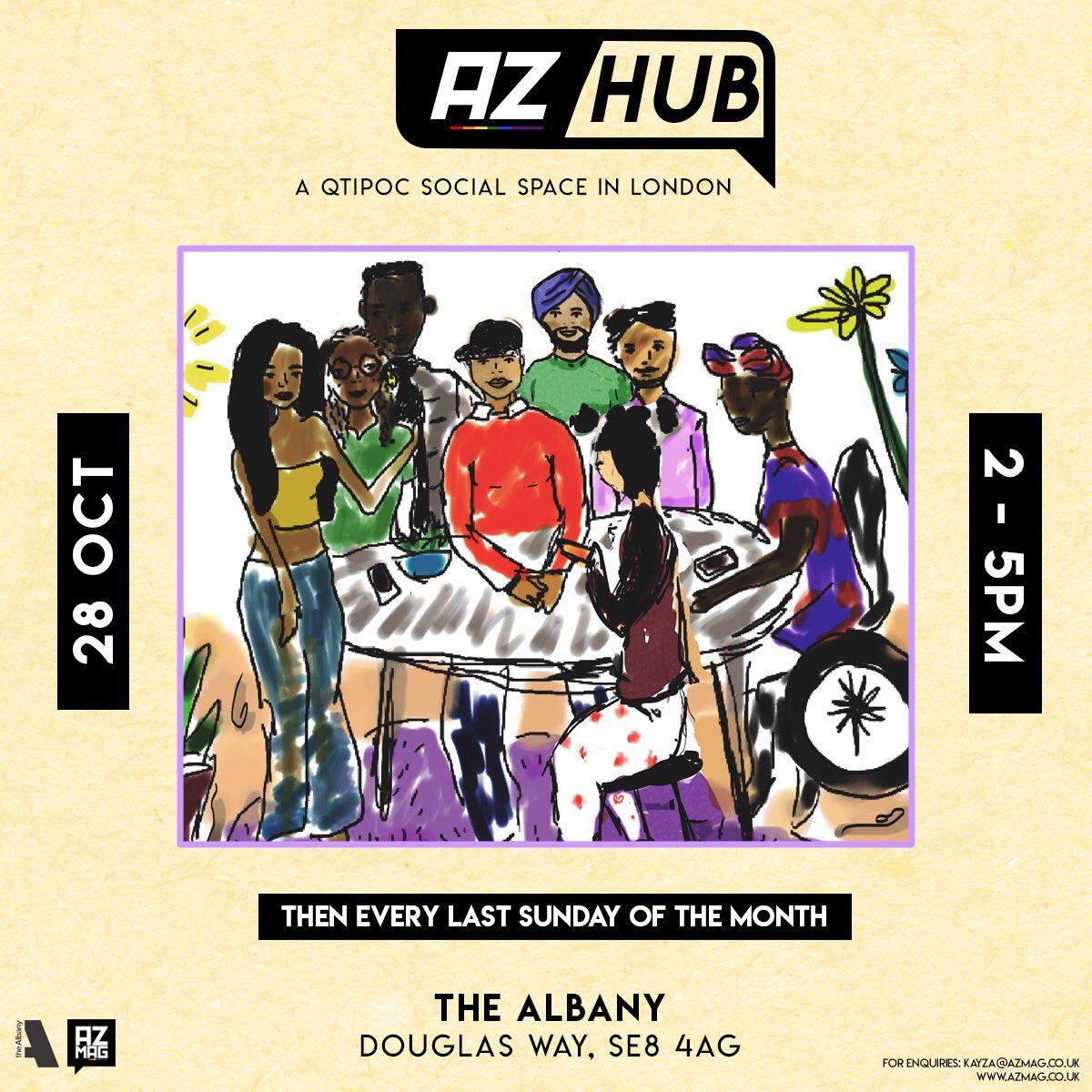azmaguk's tweet photo. 🚨AZ HUB ANNOUNCEMENT🚨

The next #AZHub will be on October 28! Back at @thealbanyse8 from 2-5pm.

Ticket link and more information coming soon! https://t.co/wLSgtrKFRd