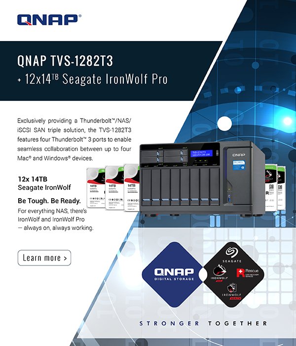 BetaDist's tweet photo. Stronger Together with @Seagate and @QNAP_nas.
The TVS-1282T3 featuring high-performance 7th Generation Intel® processors. Integrated with the Seagate IronWolf and IronWolf Pro. - https://t.co/y9nFxk8zUj https://t.co/NGzvvYvV0p