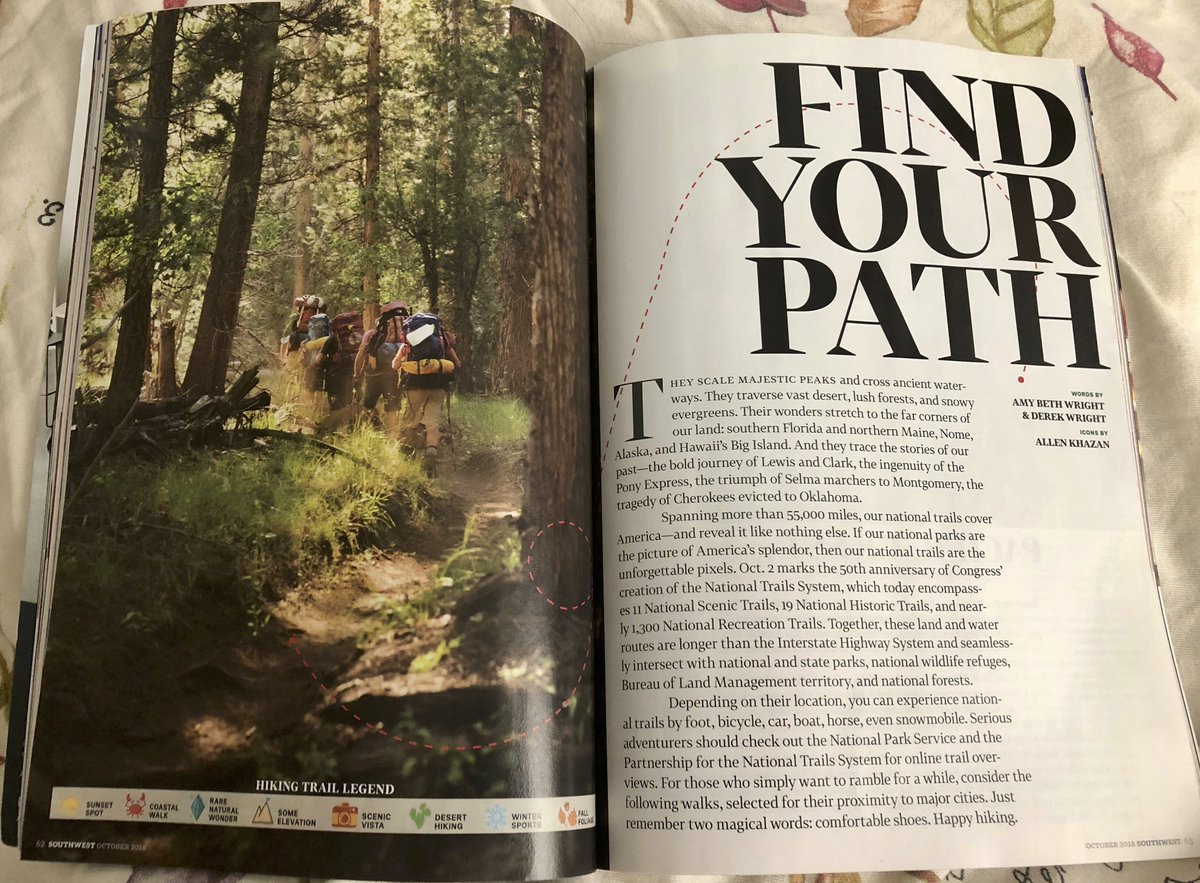 ParksandPoints's tweet photo. We’re thrilled to share a piece that we wrote (as Amy Beth and Derek) for @SouthwestTheMag. It’s the 50th anniversary of the National Trails Act and we wrote about some of the adventures you can have on these trails! #travel #hiking #nps #parks #trails50 https://t.co/dFSxtyBwz1 https://t.co/qAPle6fdog