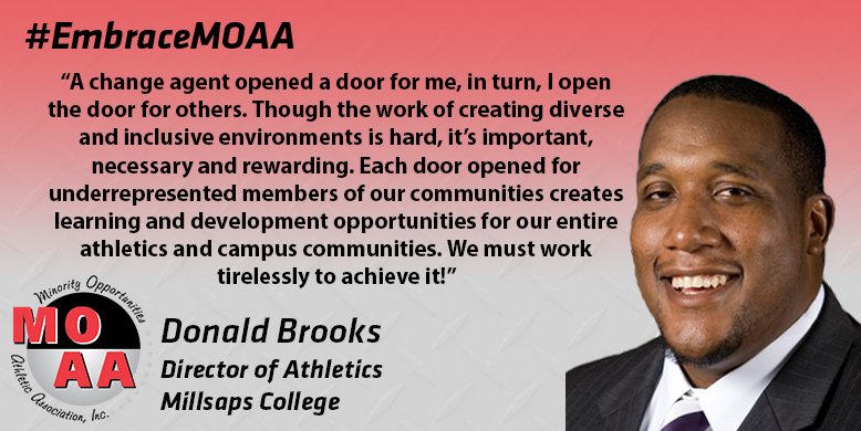 The #EmbraceMOAA Quote of the Week is from @DB_SAPS_AD, AD <a href="/MajorAthletics/">Millsaps College Athletics</a>

What do you think? Reply to this tweet with your comments and thoughts or join the conversation on the MOAA Community: bit.ly/2Pbr0uE
