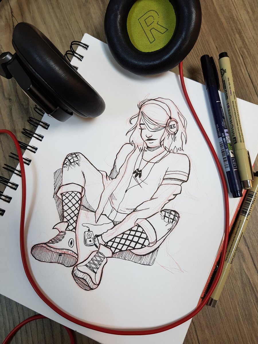 Bartuart's tweet photo. 🎼 My happy place 🎶
#IntoberDay2: Tranquil
#inktober #inktober2018 https://t.co/IRl0lJw3fe