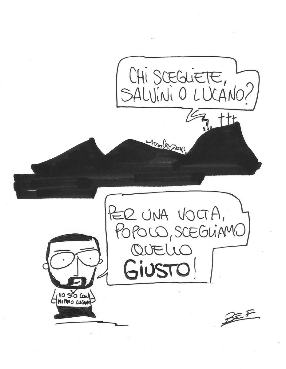 Io, nel mio piccolo, mi schiero contro l'atto intimidatorio compiuto da un governo che sta sempre più scivolando verso una deriva autoritaria.
SCELTE
#befeldo #satira #riace #mimmolucano #lucano #salvini 
#iostoconmimmolucano