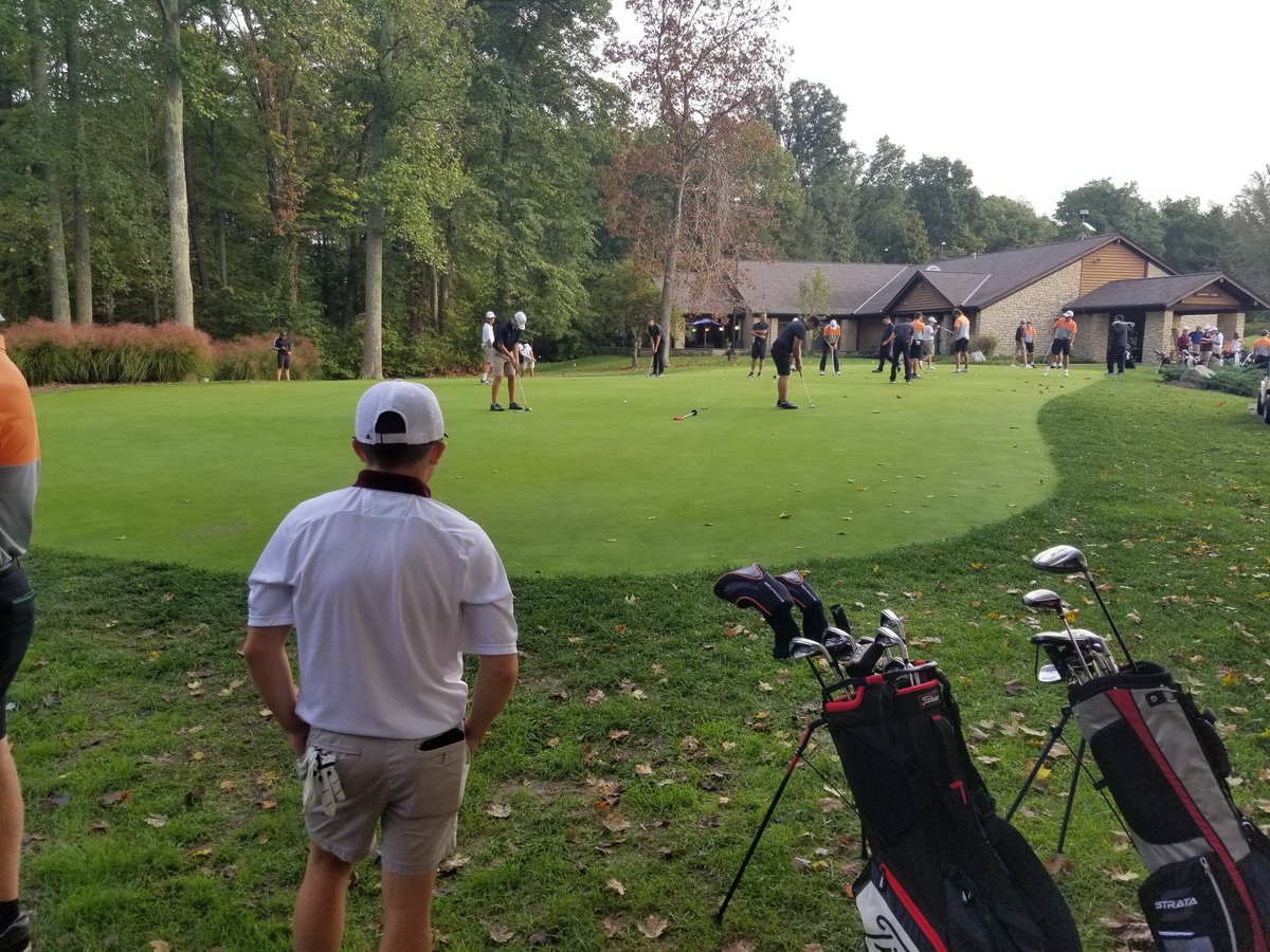 TurpinSpartans's tweet photo. Calm before the storm! Good luck to Boys Golf at the Sectional Tournament today. #AlmostShowtime #MakeYourPutts #WeOwnIt https://t.co/VkAapg3unR
