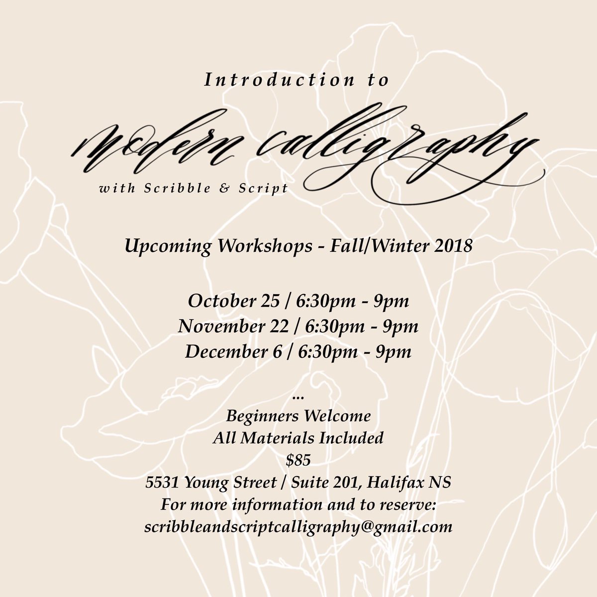 scribbandscript's tweet photo. I have a few upcoming Intro to Modern Calligraphy workshops scheduled yay! All materials included. If you’ve wanted to give this a try here’s your opportunity! Limited spaces available. https://t.co/JFlLMdvtKq