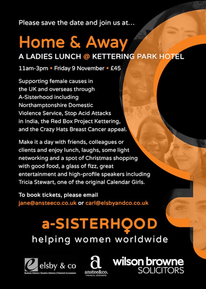 On Friday 9th #November, <a href="/wilsonbrownelaw/">Wilson Browne</a>, <a href="/AnsteeCo/">Anstee & Co</a> and <a href="/elsbyandco/">elsby & co</a> are holding a #charity lunch for ladies in aid of <a href="/RedBoxProject/">The Red Box Project</a> #Kettering, <a href="/NorthantsDAS/">NDAS</a> and #CrazyHats. Read about it here 👉 bit.ly/2xRISV8