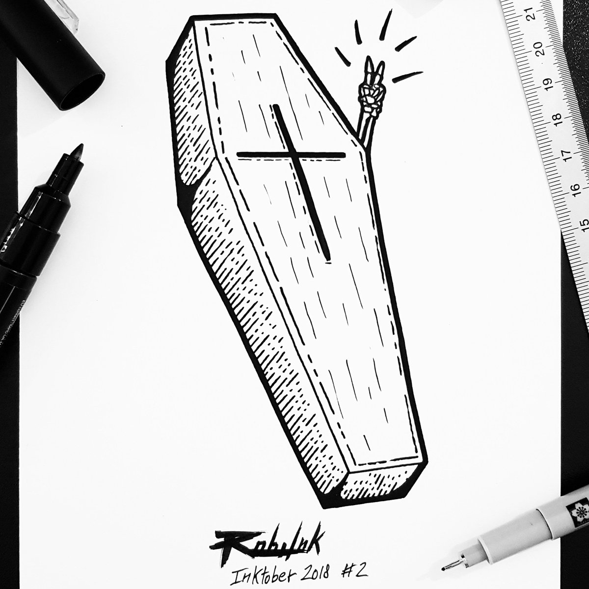Rob__Ink's tweet photo. Day 2 of #Inktober2018 
TRANQUIL
#inktober #tranquil #illustration #gravure
https://t.co/kyVcVCO0EJ https://t.co/p47RzNjx40