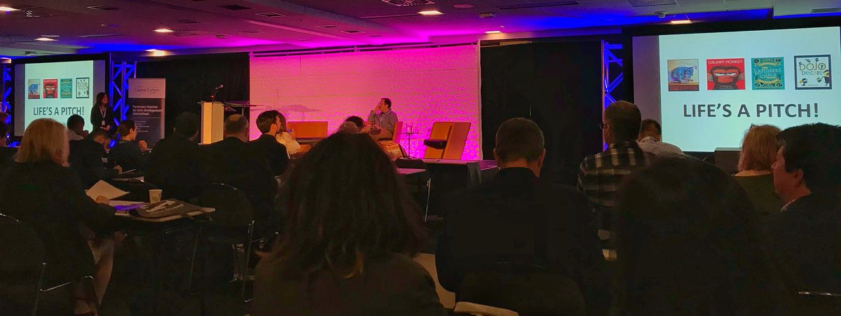 MSchwertel's tweet photo. #CartoonConnection Keynote „Life’s a Pitch!“ Fonda Snyder @CARTOON_media @PIXELQC https://t.co/i6u1mGldCm