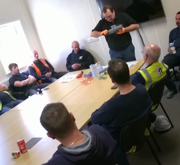 DurapipeUK's tweet photo. Great training session with Gowing &amp; Hunt on our SuperFLO system, which is being installed for a new reclaimed water system #plastics #Training #addedvalue https://t.co/72fvNrRXo1 https://t.co/MYjb1JxCmr