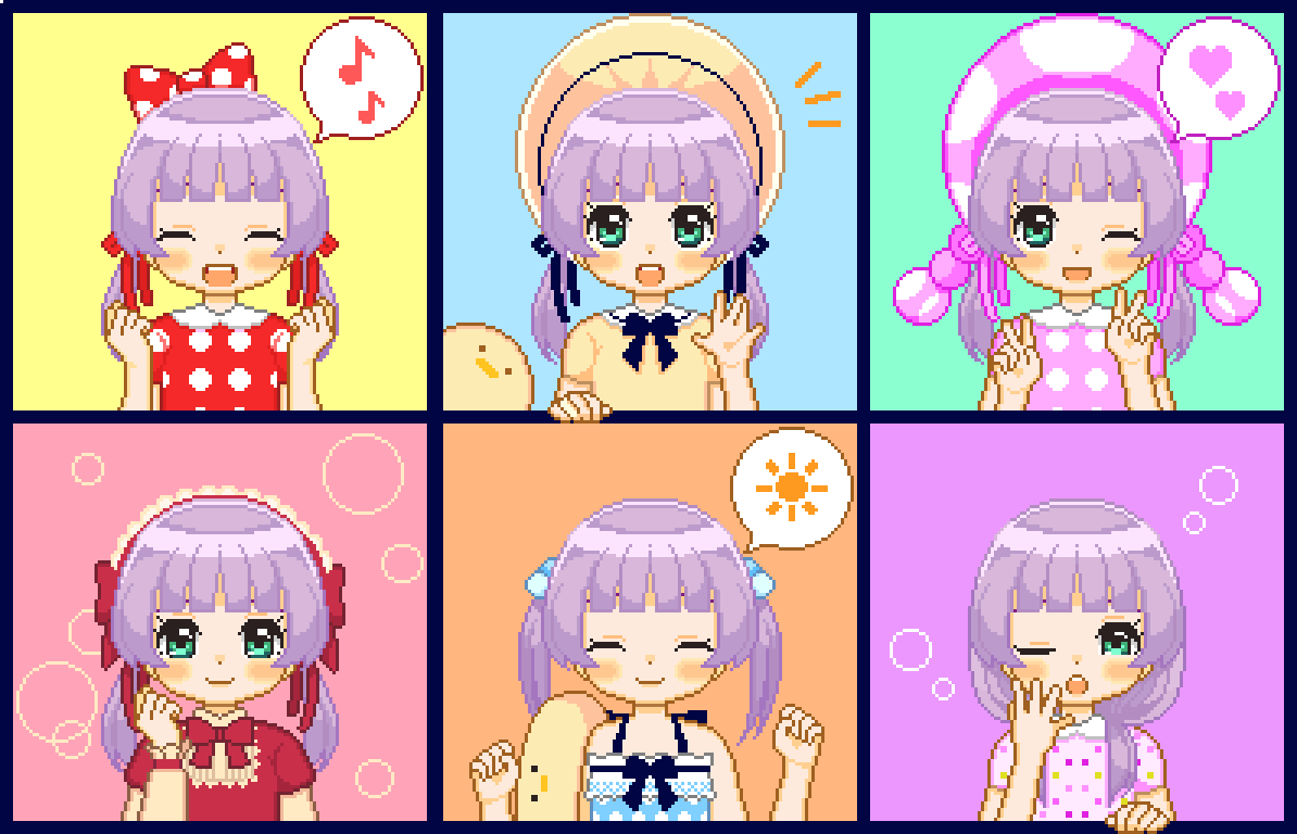 ドット絵もちひよちゃん×6
#もちひよあーと 