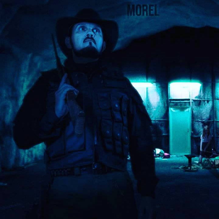 This is me in <a href="/dayone_series/">Day One Series</a> ❤ my character Morel is awesomely caught here with little Lucy Turner in the background. Image credit goes to <a href="/Dceetee/">David Turner</a> #horror #fantasy #zombies #Vampire #actorslife #actors #producer #directorofphotography #directorslife #director #beardstyle